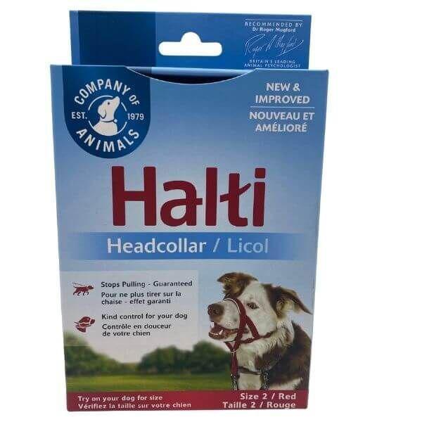 Halti Size 2 Black Headcollar for Dogs 35cm to 48cm by Company of Animals