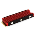 GoodGoods Aluminum Heatsink M.2 Cooler Fan Thermal Mat for NGFF NVME PCIE 2280 SSD(Red)