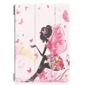 Butterfly Fairy Pattern Horizontal Flip PU Leather Case for Lenovo Tab E7 TB-7104, with Three-folding Holder