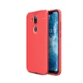 Litchi Texture TPU Shockproof Case for Nokia 7.1 Plus / X7 (Red)