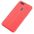 For OPPO R11s Plus Litchi Texture Soft TPU Anti-skip Protective Cover Back Case