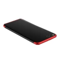 for Xiaomi Mi Note3 PC 360 Degrees Full Coverage Protective Case Back Cover(Black+Red)
