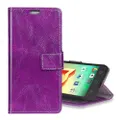 Alcatel A50 Retro Crazy Horse Texture Horizontal Flip Leather Case with Holder & Card Slots & Wallet & Photo Frame (Purple)