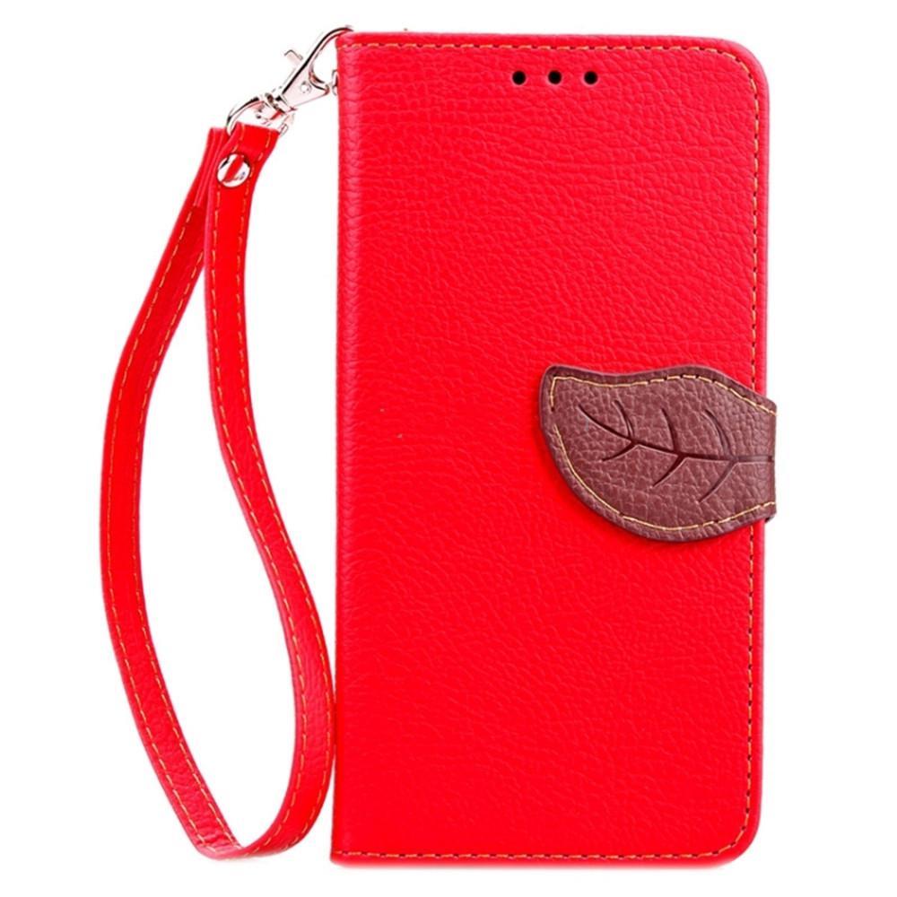 For HTC HTC M9 Magnetic Snap Litchi Texture Horizontal Flip Leather Case with Card Slots & Holder & Wallet & Lanyard(Red)