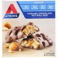 2x (5 Bar Double Pack) Atkins Caramel Chocolate Nut High Protein Low Carb Roll Bar - 10 Bars, 44g each