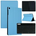 For Samsung Galaxy Tab A 10.1 SM-T510 SM-T515 Tablet Keyboard Leather Case Cover-LightBlue(Case+Keyboard)