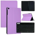 For Samsung Galaxy Tab A 10.1 SM-T510 SM-T515 Tablet Keyboard Leather Case Cover-Purple(Case+Keyboard)