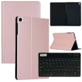 For Samsung Galaxy Tab A 10.1 SM-T510 SM-T515 Tablet Keyboard Leather Case Cover-RoseGold(Case+Keyboard)