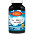 Carlson Labs Wild Caught Elite Omega-3 Gems Natural Lemon Flavor 1,600 mg - 180 Soft Gels