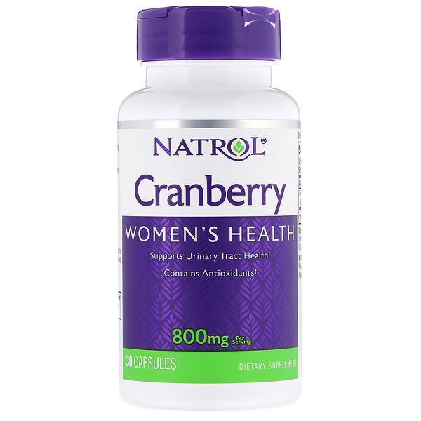 Natrol Cranberry - 800mg, 30 Capsules