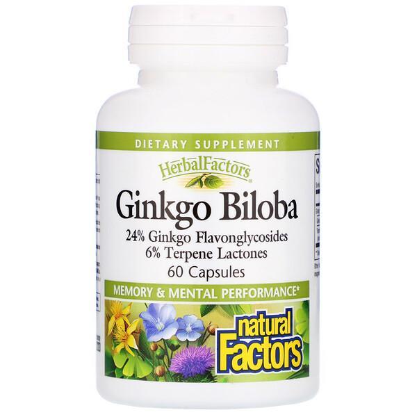 Natural Factors Ginkgo Biloba 60 Capsules