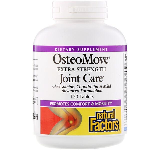 Natural Factors OsteoMove Extra Strength Advanced Joint Care Formula 120 Tablets