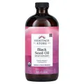 Heritage Store Black Seed Oil Cold Pressed Unrefined 100% Virgin Organic Nigella Sativa 473ml
