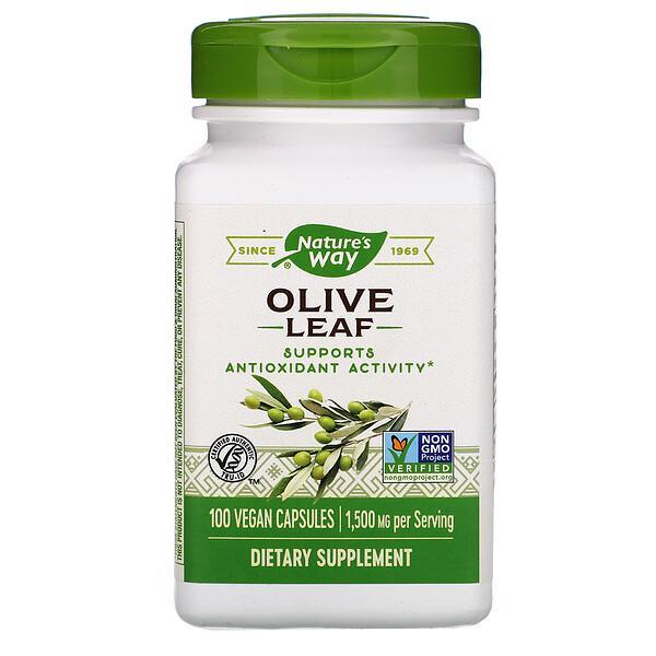 Nature's Way Olive Leaf Assist & Support Antioxidant Activity - 1,500mg, 100 Vegan Capsules