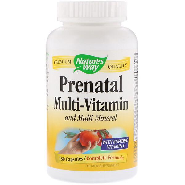 Nature's Way Prenatal Multi-Vitamin & Multi-Mineral with Buffered Vitamin C 180 Capsules