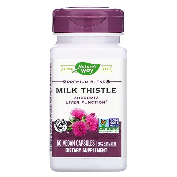 Nature's Way Milk Thistle Liver Function Cleanse Support 120 Vegan Capsules