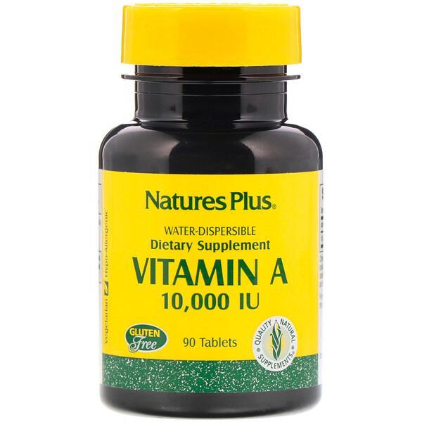 Nature's Plus Vitamin A Water Dispersible - 10,000 IU, 90 Tablets