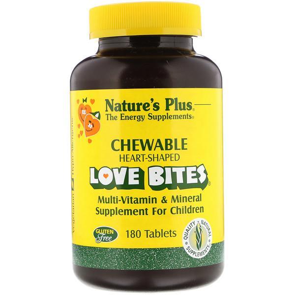 Nature's Plus Love Bites Multi-Vitamin & Mineral Supplement For Children 180 Tablets