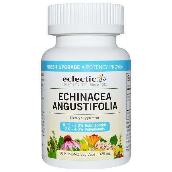 Eclectic Institute, Echinacea Angustifolia, 325mg, 90 Non-GMO Veg Capsules