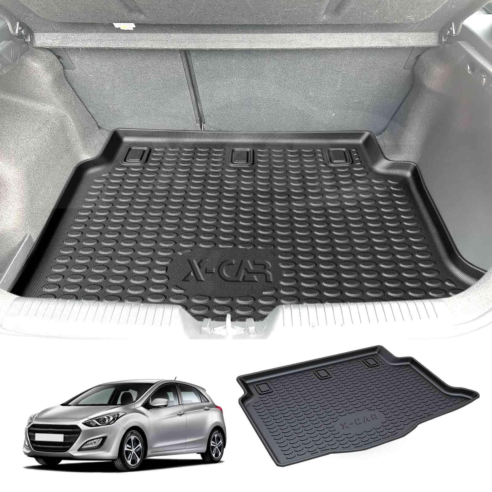 3D Moulded Heavy Duty Waterproof Cargo Mat Boot Liner Luggage Tray Fit Hyundai i30 Hatchback 2012 2013 2014 2015 2016 2017