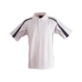 PS53K Sz 04K LEGEND Polyester Cotton Kid's Polo Shirt White/Navy