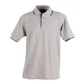 PS08 Sz XL LIBERTY Polyester Cotton Mens Polo Shirt Grey/Black