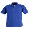 PS08 Sz XS LIBERTY Polyester Cotton Mens Polo Shirt Royal Blue/White