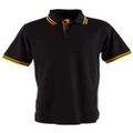 5 of PS65 Sz S GRACE Cotton Polyester Mens Polo Shirt Black/Gold
