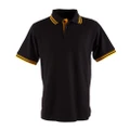 5 of PS65 Sz S GRACE Cotton Polyester Mens Polo Shirt Black/Gold