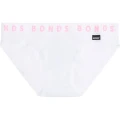 3 x Bonds Girls Stretchies Bikini Underwear Brief Kids Undies Knickers White