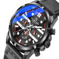 Blu-ray Waterproof Watch Sports Multifunctional Anti-fall Leather Belt Sports Non-mechanical Watch-2#