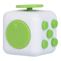 Hand Finger Cube 3D Focus Stress Reliever Toy Fidgt cude (white+green)