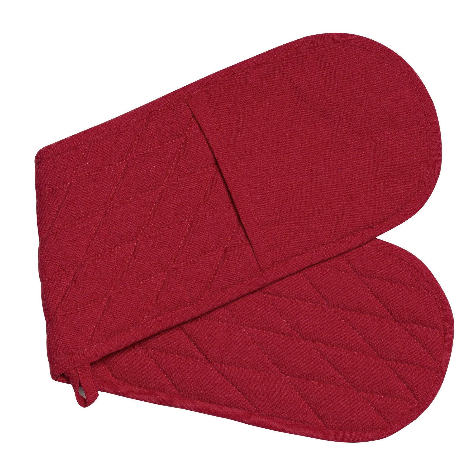 Manhattan Cotton Double Mitts - Red