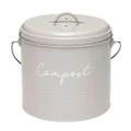 Ladelle Enamel Eco Kitchen Scraps Stone Compost Bucket with Filter