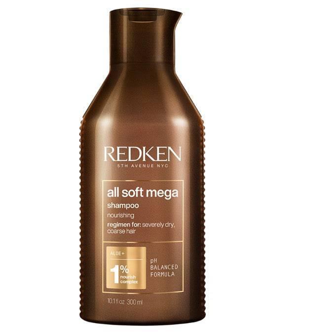 Redken All Soft Mega Shampoo 300ml for Severely Dry Coarse Hair in Need of Intense Moisture