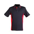 PS73K Sz 06K TEAMMATE Cotton Polyester Kids Polo Shirt Navy/Red