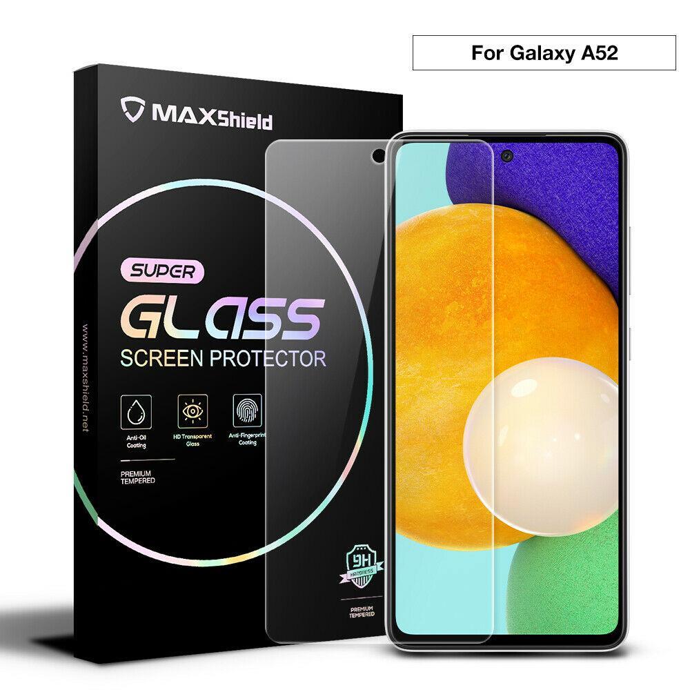 MAXSHIELD Tempered Glass Screen Protector For Galaxy A52/A52 5G-1 Piece