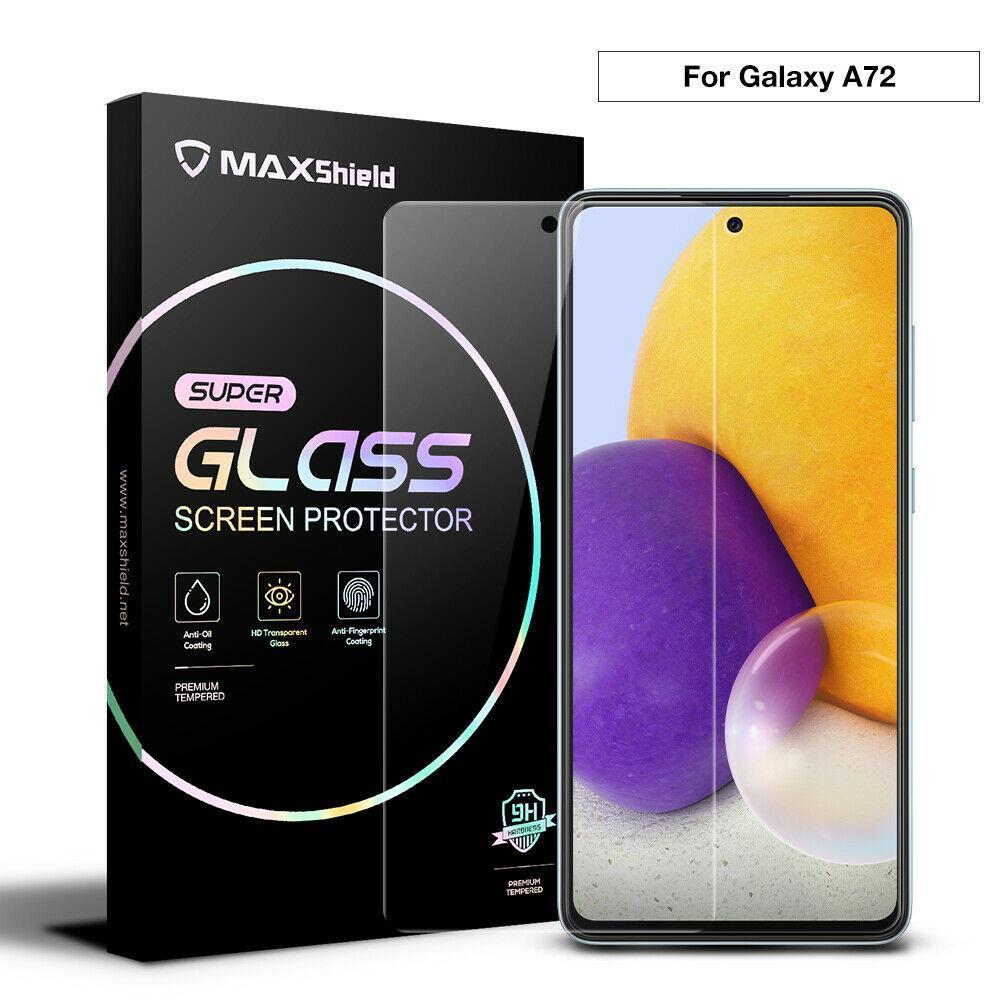 MAXSHIELD Tempered Glass Screen Protector For Galaxy A72/A72 5G-1 Piece