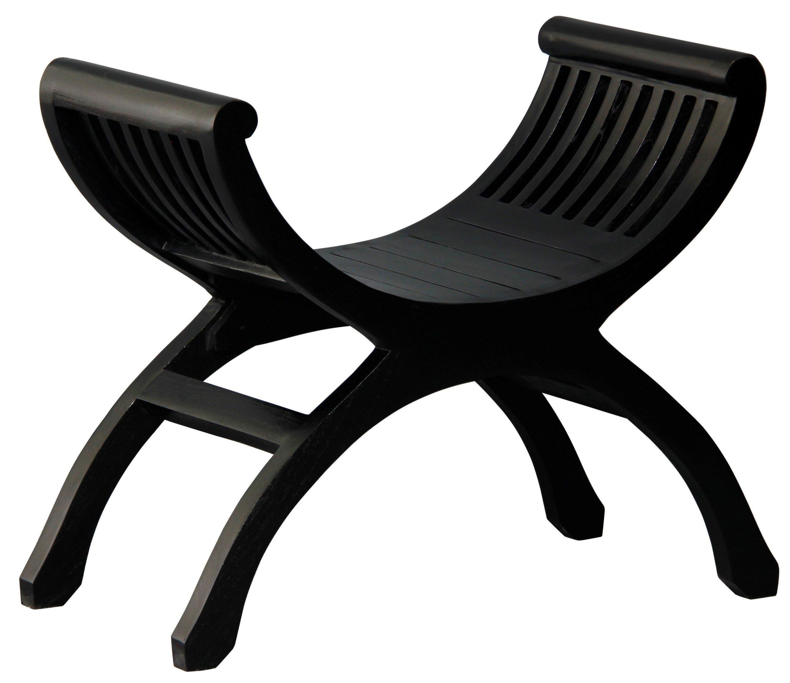 CT 1 Seater bedroom bench Stool in Black