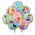 Disney Princesses Once Upon A Time Balloon Bouquet 8 Pack