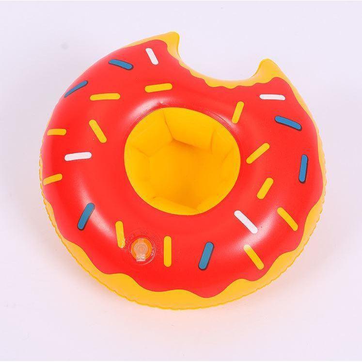 Inflatable Donut Drink Cup Holder Float For Party