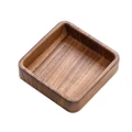 South American Walnut Wood Plate Japanese Square Tray Tableware Household Dinner Fruit Dishes Tea Tray Creative Tableware Set