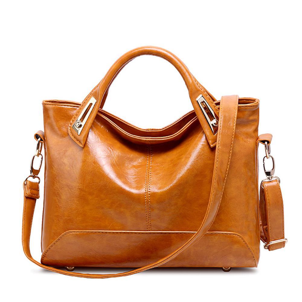 Fashion Messenger Women bag Casual Popular Handbags sac PU Leather Shoulder Bags for women Oil wax Crossbody Bags