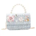 Kids Mini Purses and Handbags Princess Crossbody Bag for Baby Girls Coin Pouch Small Party Pearl Hand Bags