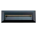 Prima Exterior LED Wall Light Rectangle 4000k in Black or Silver