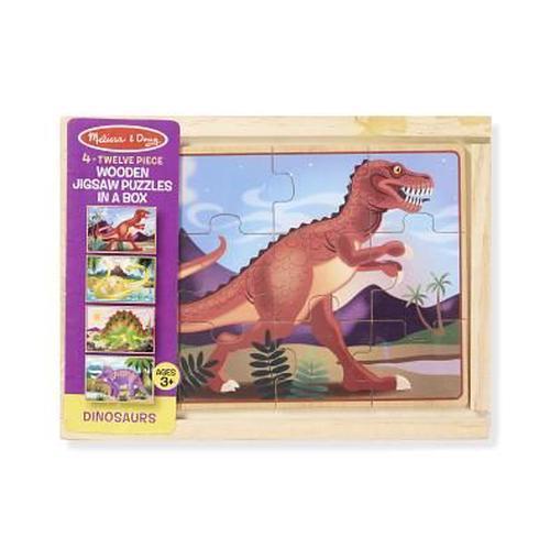 Dinosaurs Jigsaw Puzzles in a Box, 12 Piece