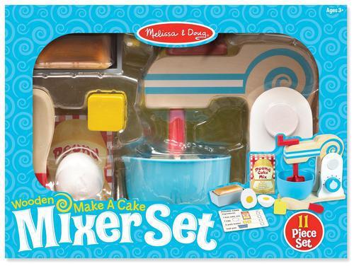 Wooden Make-A-Cake Mixer Set