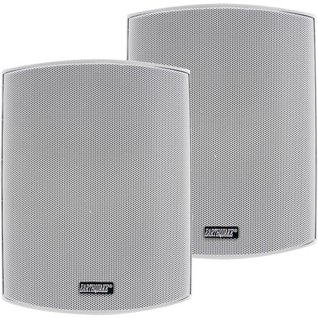 AWS502W 5.25" Indoor/Outdoor Speakers Pair White Earthquake