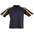 5 of PS53K Sz 14K LEGEND Polyester Cotton Kid's Polo Shirt Navy/Gold