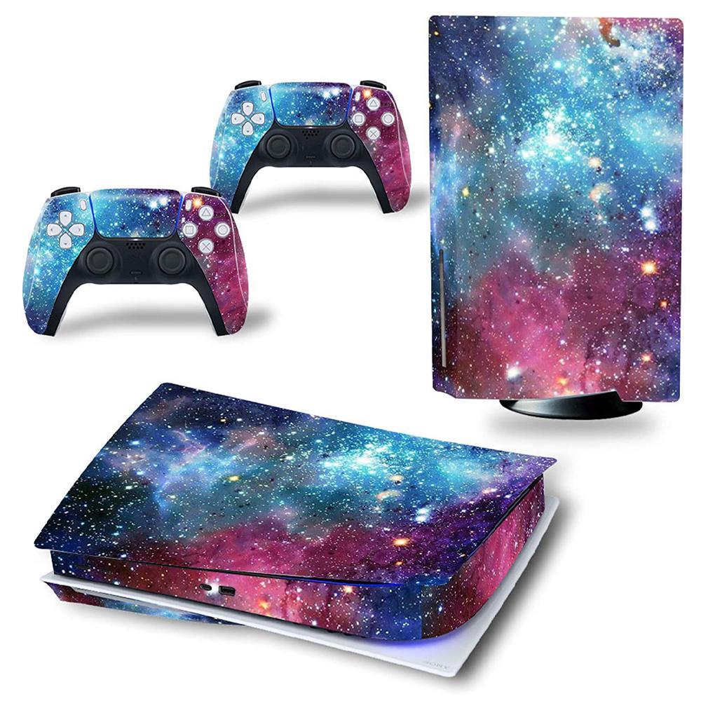 GoodGoods Sticker Vinyl Skin Wrap Decal Cover Skins For Playstation 5 Console Controllers (Nebula)